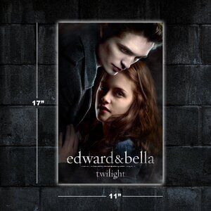 Twilight movie poster - 11x17 wall art print merch Edward Bella Robert Pattinson